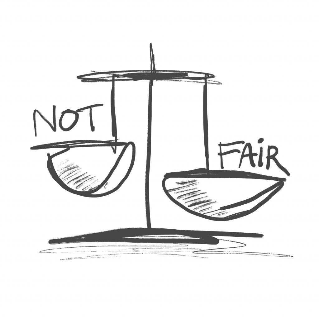 Drawing,Scales,Of,Justice,That,Convey,Injustice,And,Bias.,Not